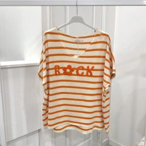 Tee shirt rock orange