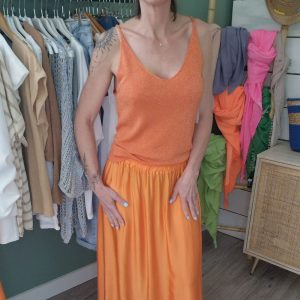 top brillant orange